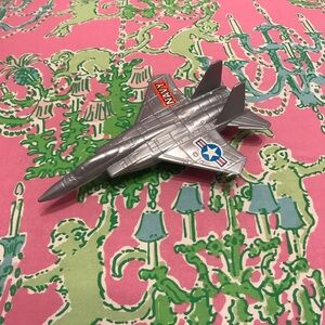 Vintage Processed Plastic US Navy Fighter Jets Airplanes